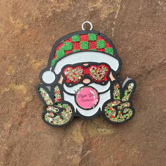 Bubble Gum Santa Car Freshie