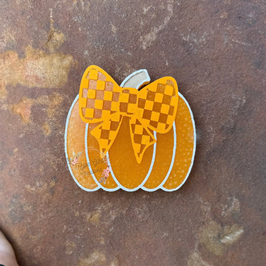 Pumpkin with Bow Car Freshie