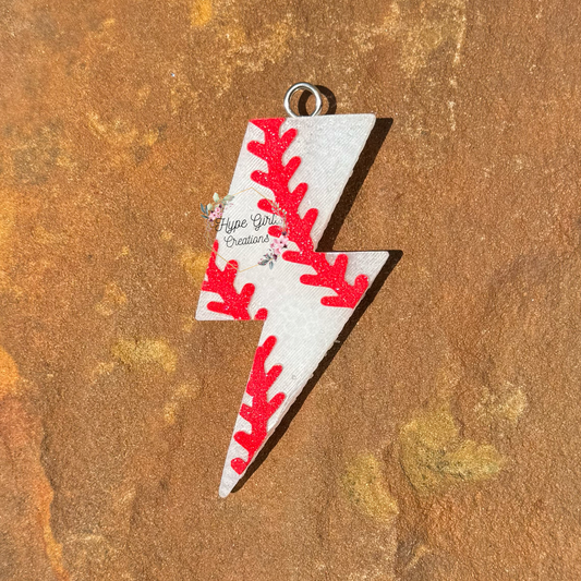 Baseball/Softball Lightning Bolt Car Freshie