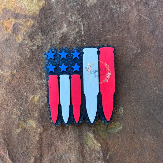 Shells & Stars Flag Car Freshie