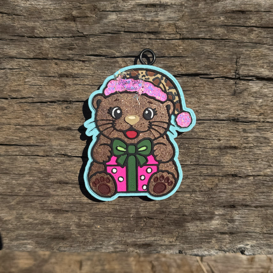 Otter w/ Present Car Freshie