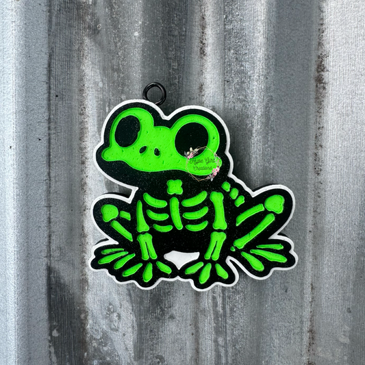 Skeleton Frog Car Freshie