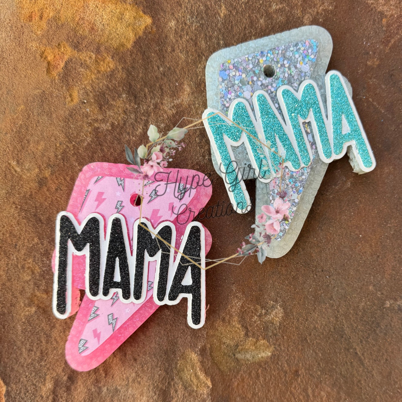 Mama Lightning Bolt Car Freshie