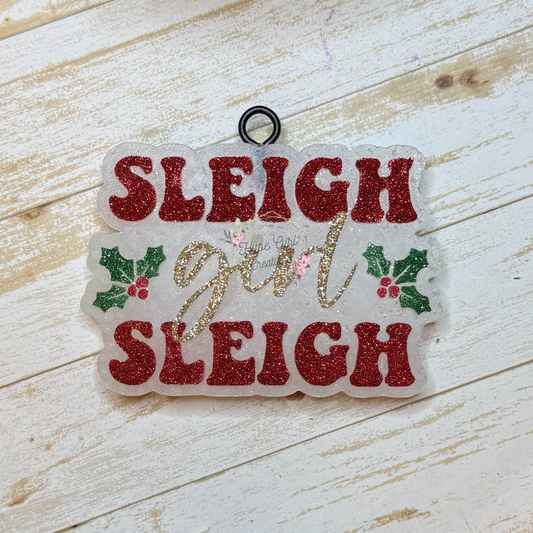 Sleigh Girl Sleigh Car Freshie
