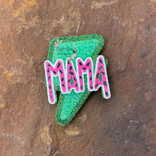 Watermelon Mama Lightning Bolt Car Freshie